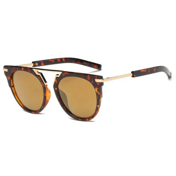 Riviera Round Tortoise & Gold Sunglasses