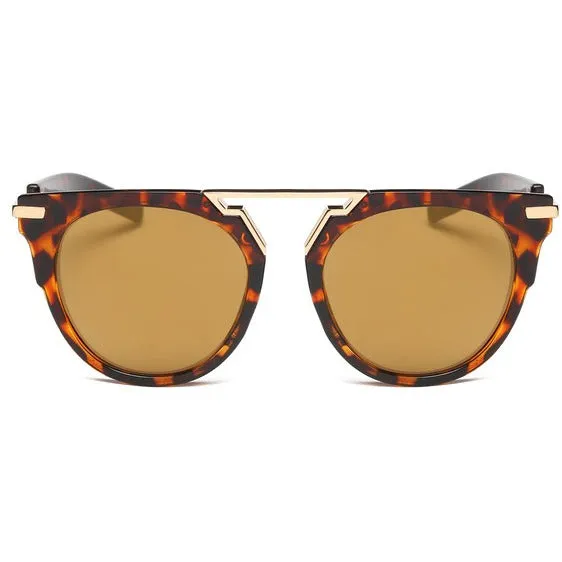 Riviera Round Tortoise & Gold Sunglasses