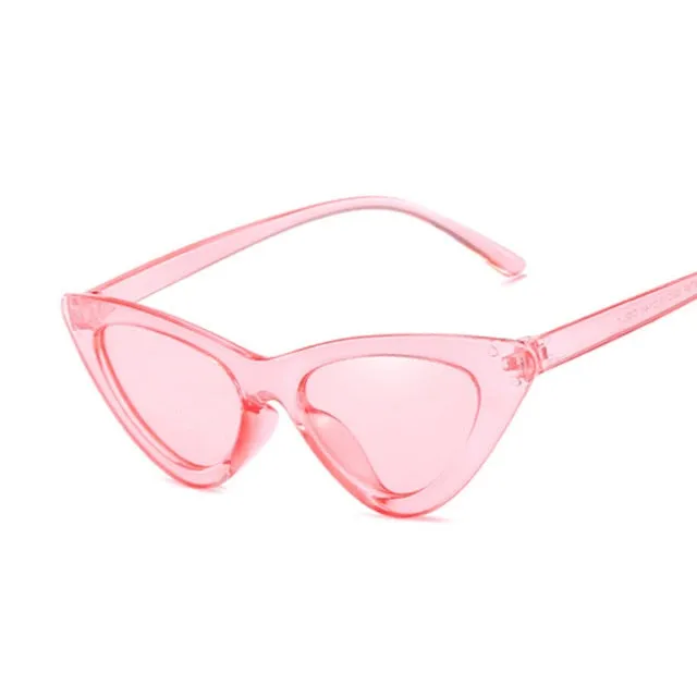 Sexy Ladies Sunglasses, Women Luxury Plastic Cat Eye Outdoor Sunglasses