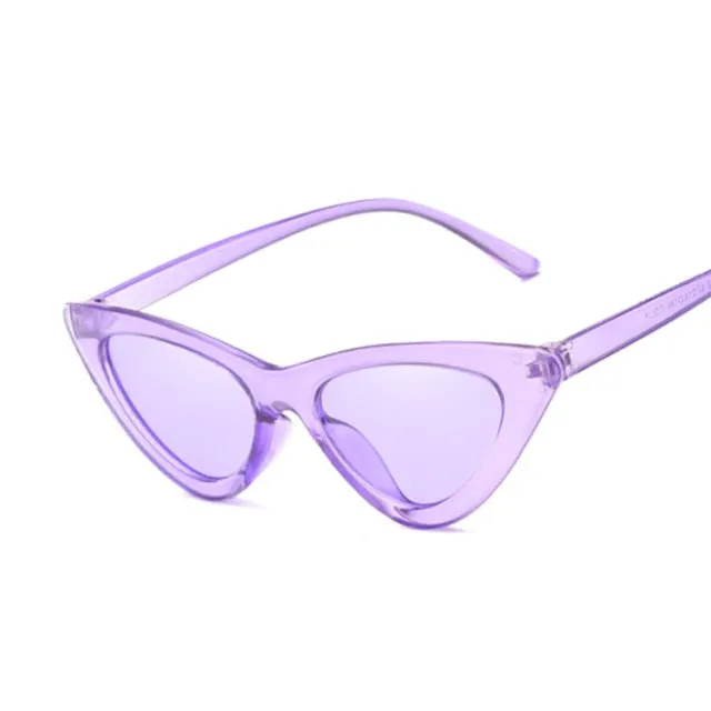 Sexy Ladies Sunglasses, Women Luxury Plastic Cat Eye Outdoor Sunglasses