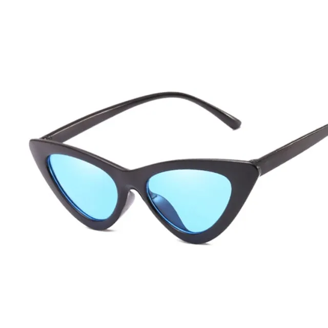 Sexy Ladies Sunglasses, Women Luxury Plastic Cat Eye Outdoor Sunglasses