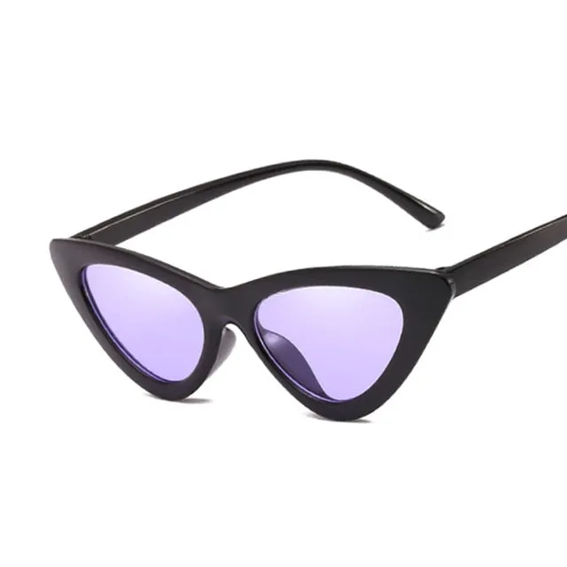 Sexy Ladies Sunglasses, Women Luxury Plastic Cat Eye Outdoor Sunglasses