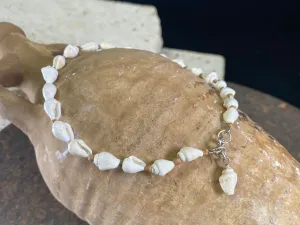 Shell And Silver Anklets