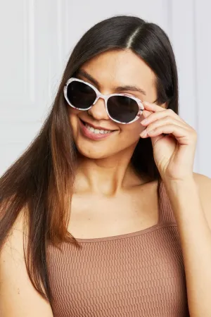 Soft Glam TAC Polarization Lens Sunglasses- In Blush Pink