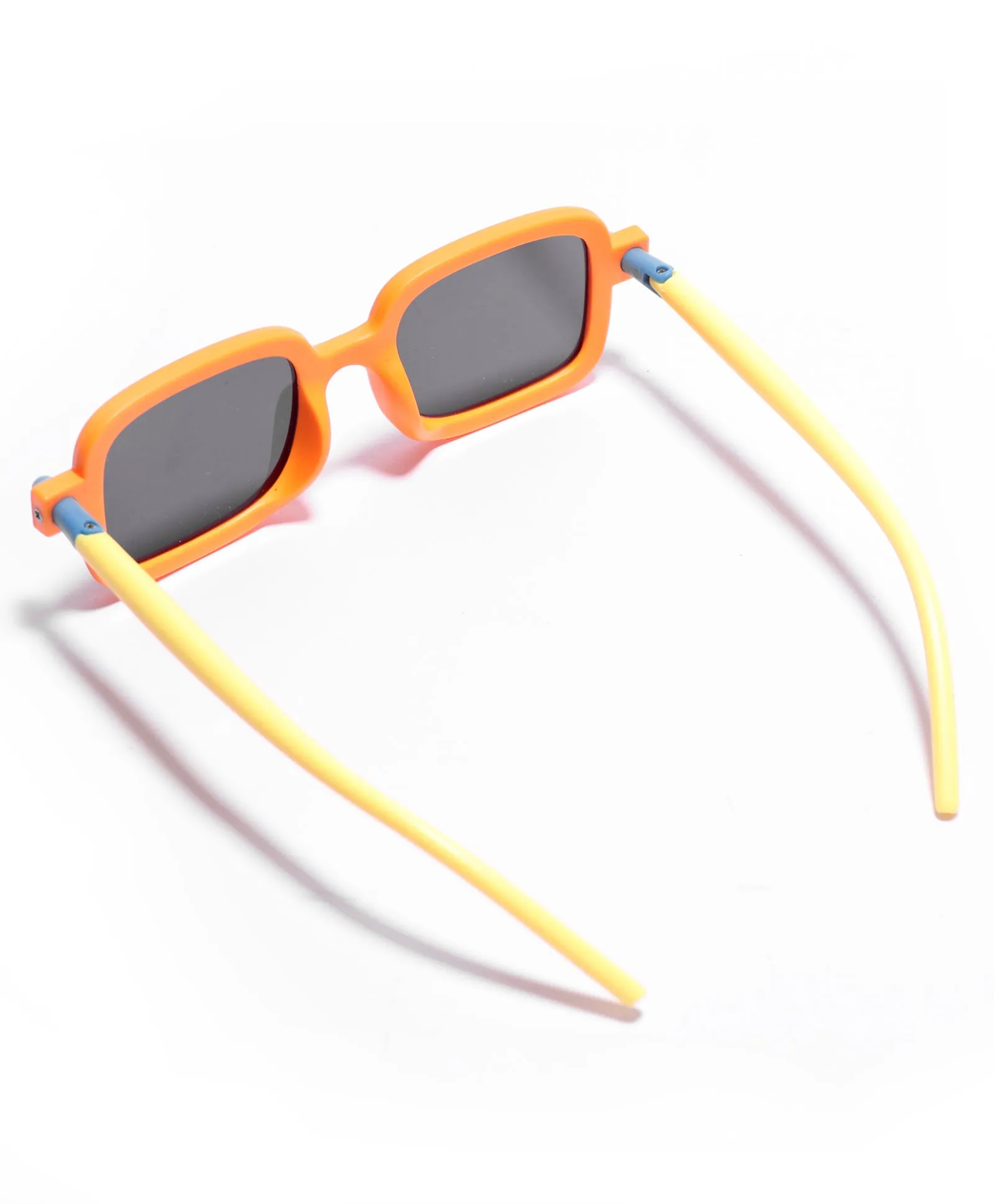 SOLID SUQARE SHAPE SUNGLASSES - ORANGE