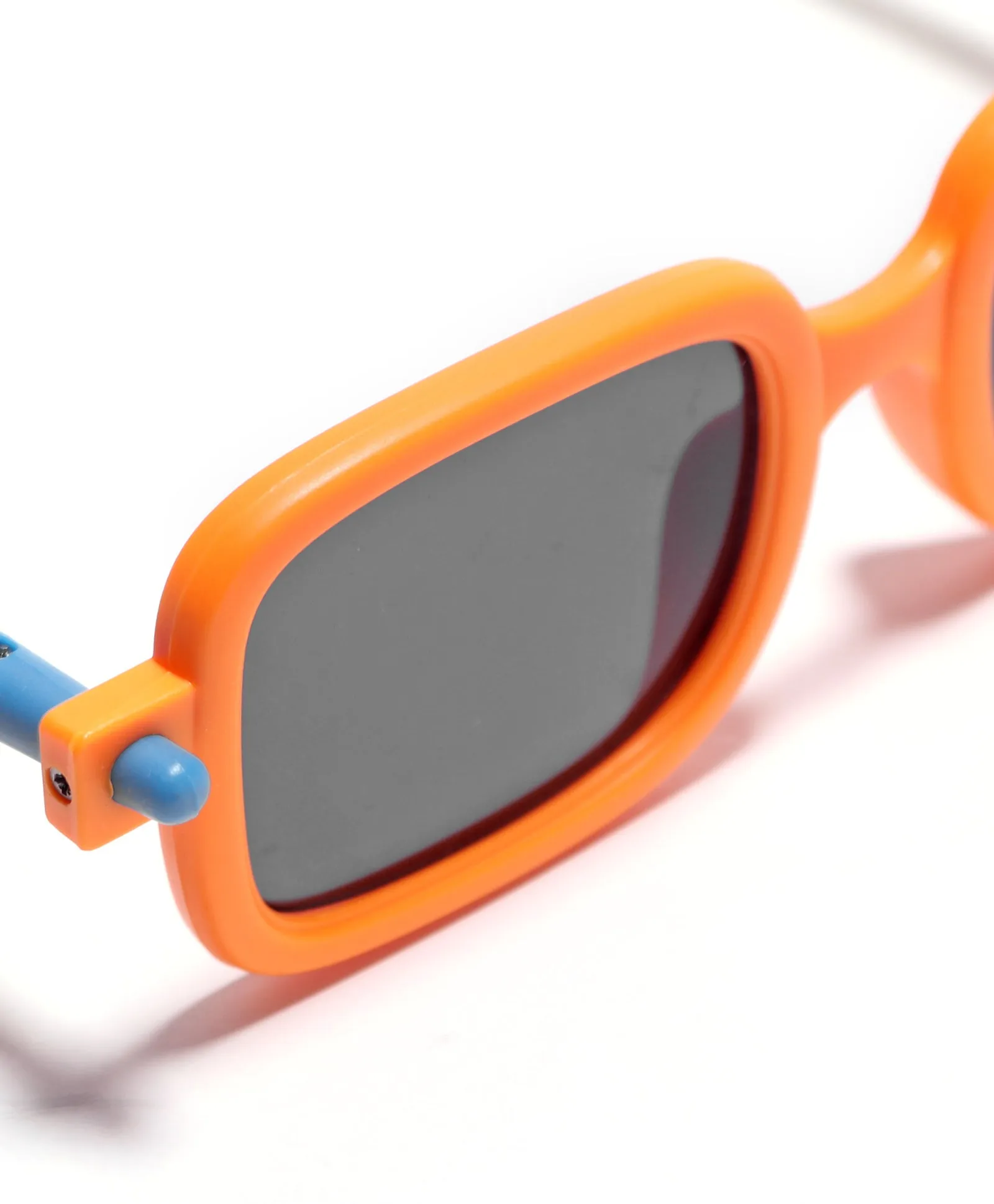 SOLID SUQARE SHAPE SUNGLASSES - ORANGE