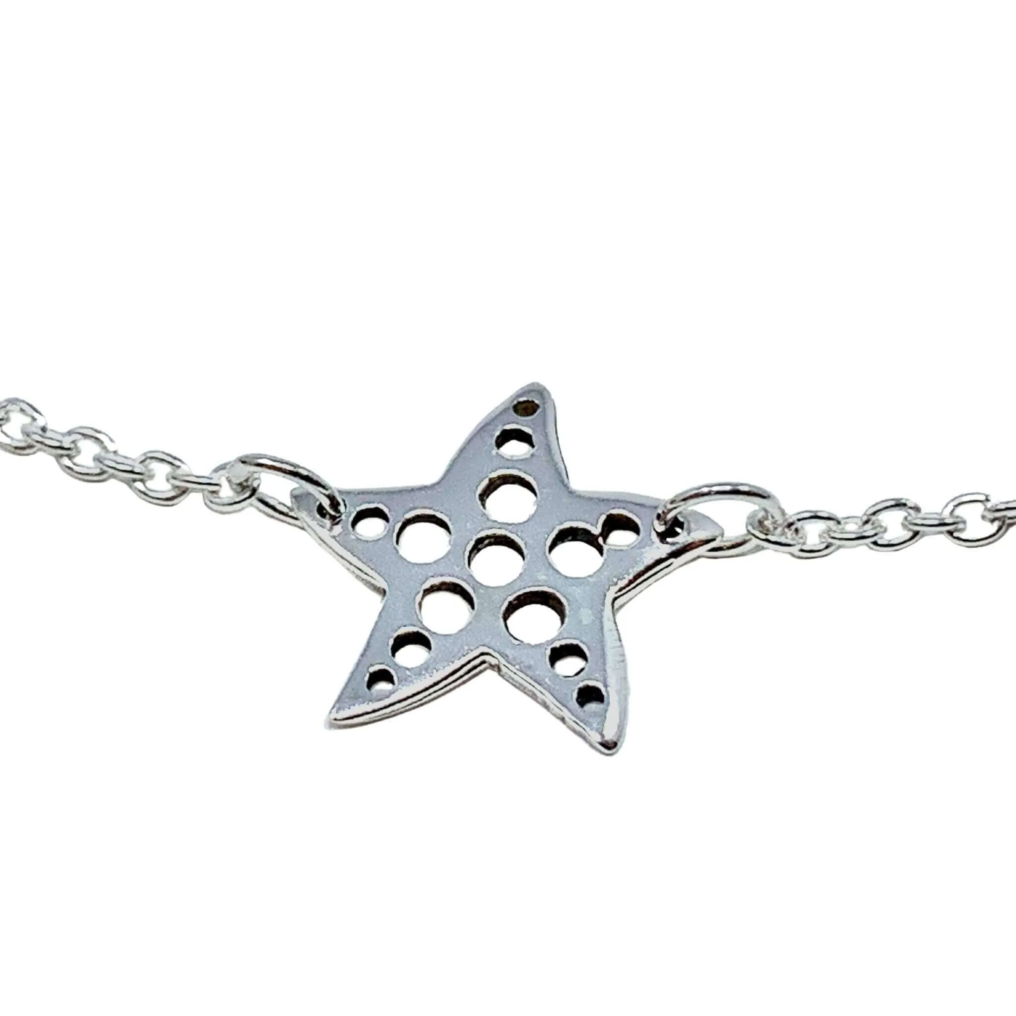 Starfish Sterling Silver Anklet