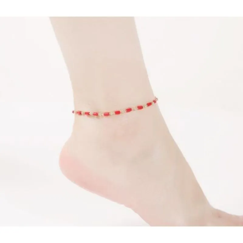 Sterling Two Layers Silver Star Anklet