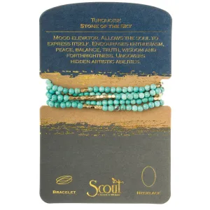 Stone Wrap - Turquoise / Gold - Stone of the Sky