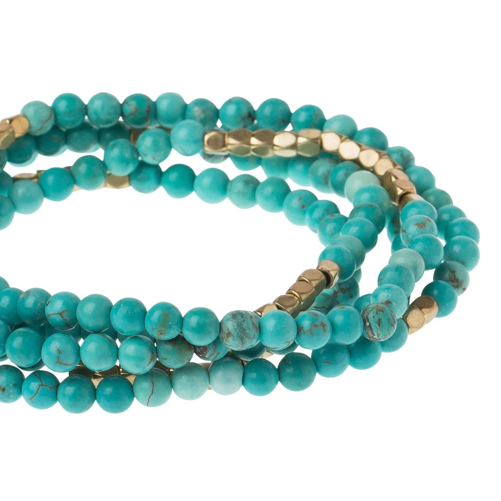 Stone Wrap - Turquoise / Gold - Stone of the Sky