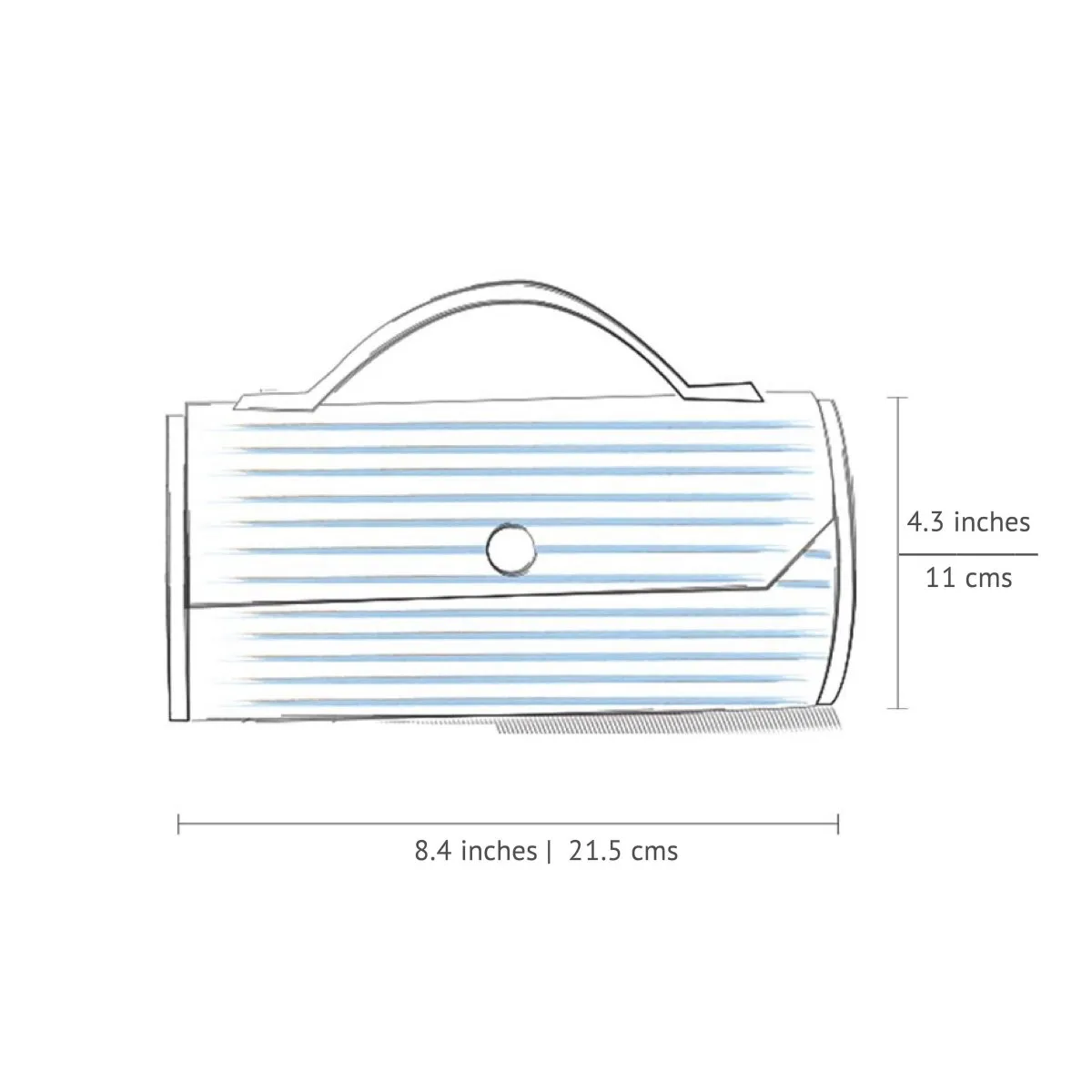 Sunny Pumpkin Round Clutch