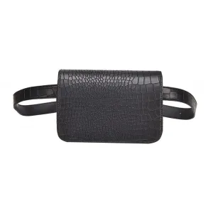 Vintage Pop Ladies' Crocodile Pattern Leather Waist Packs For Phone