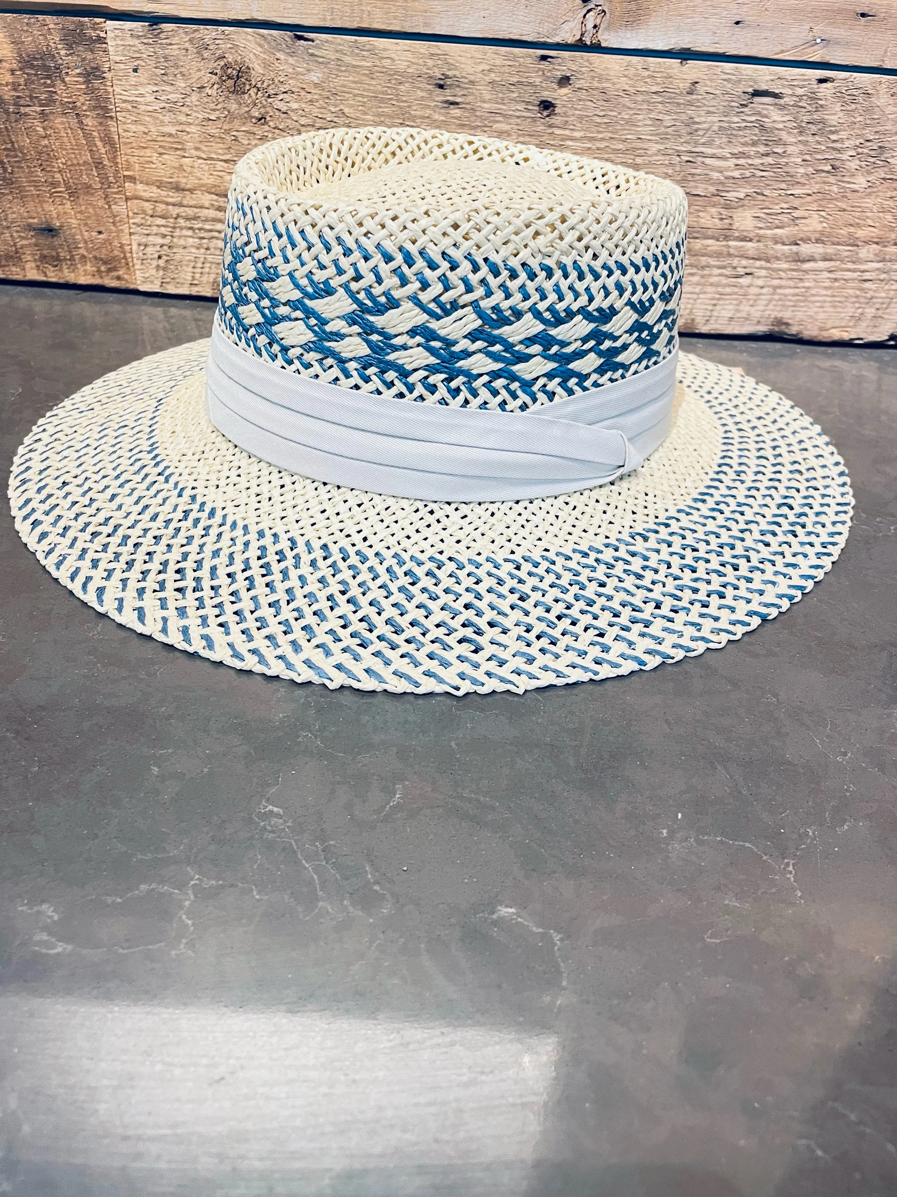 Zia Two-Tone Straw Hat- 2 Colors!